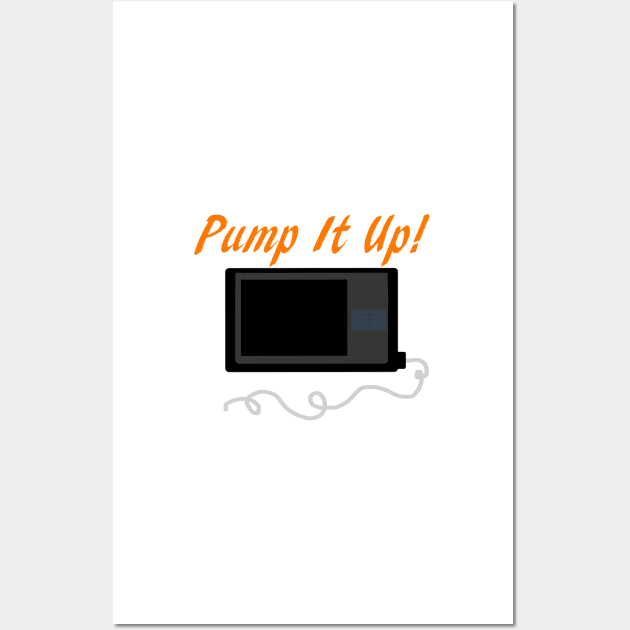 Pump It Up! 2 Orange Wall Art by CatGirl101